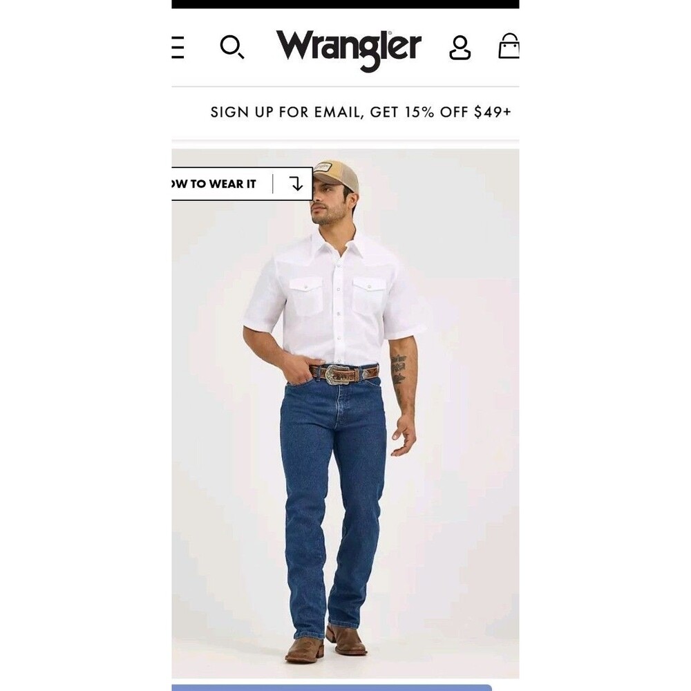 Wrangler® Cowboy Cut  Slim Fit Active Flex Jeans 30x36